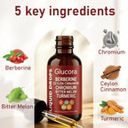 Glucora Berberina Liquida Drops, Glucora Berberine Gotas, 2 fl oz