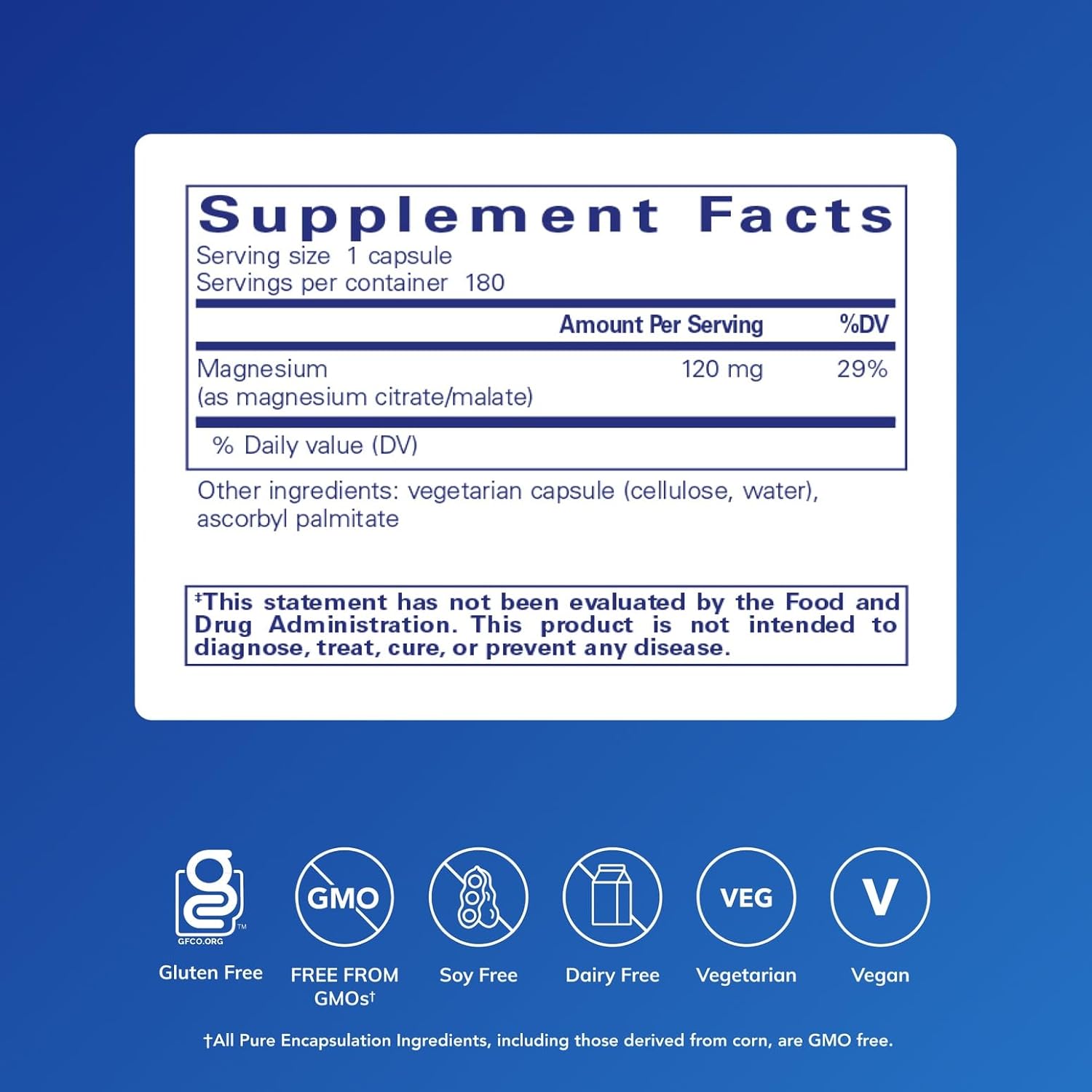 Buy now Pure Encapsulations Magnesium (Citrate/Malate) - Magnesium Supplement to Support Nutrient Utilization, Energy, Bones & Heart Health* - with Magnesium Citrate & Malate - 180 Capsules at indiglob india