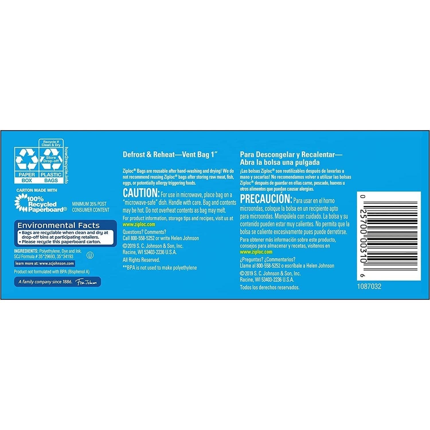 Buy now Ziploc Easy Open, Storage Quart 48 Count at indiglob india