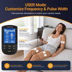 Comfytemp 4 Outputs FSA TENS Unit Muscle Stimulator to Cover Multiple Parts