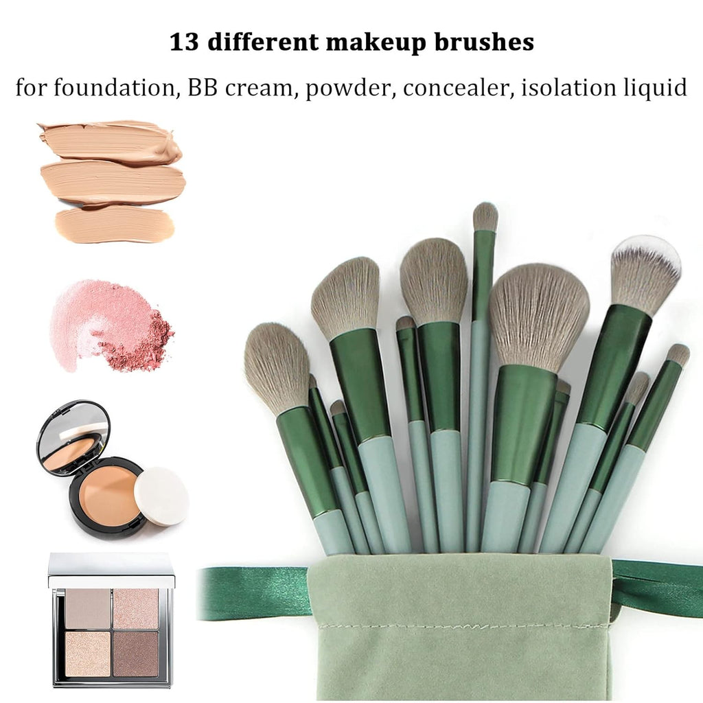 Buy now Makeup Brushes 22 Pcs Makeup Kit,Foundation Brush Eyeshadow Brush Make up Brushes Set (Green, 22 Piece Set) at indiglob india