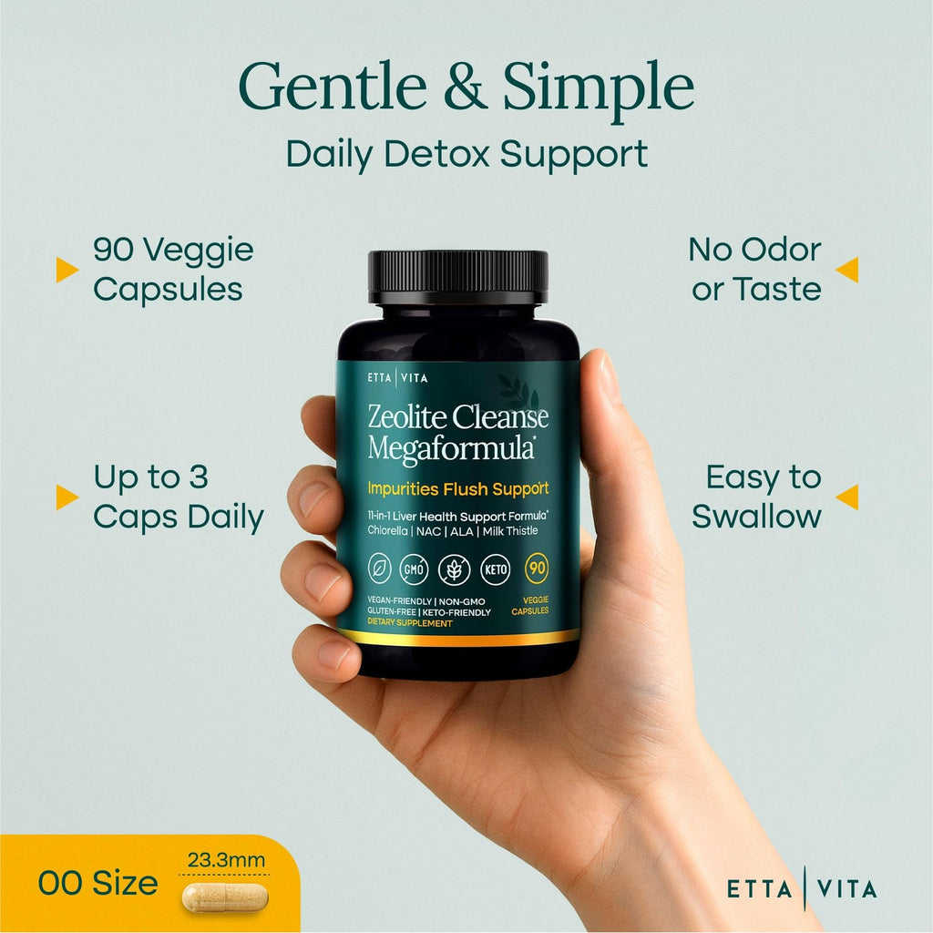 Zeolite Binder Detox with Clinoptilolite, Chlorella, Cilantro & NAC, 90ct