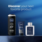 Buy now NIVEA Men Active Clean Body Wash with Natural Charcoal for Normal to Oily Skin, 3-in-1 Charcoal Body Wash, Face and Hair, Draws Out Dirt and Impurities, 16.9 Fl Oz Bottle, Pack of 3 at indiglob india