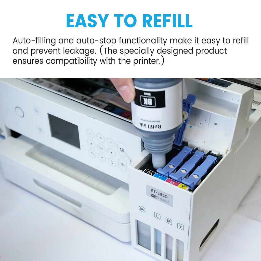T522 522 Ink Refill Bottles for Epson EcoTank ET-2800 ET-2720 ET-2803