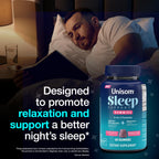 Unisom Sleep Support Gummies, 2-in-1 Magnesium Ashwagandha Drug-Free Formula, Supports Healthy Sleep Routines, Midnight Berry Flavor, 60 Count