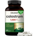 NatureBell Bovine Colostrum Supplement 1,000mg Per Serving, 240 Capsules | 40% IgG Colostrum Powder for Gut Health, Bloating, Skin, Hair & Immune Support – Non-GMO