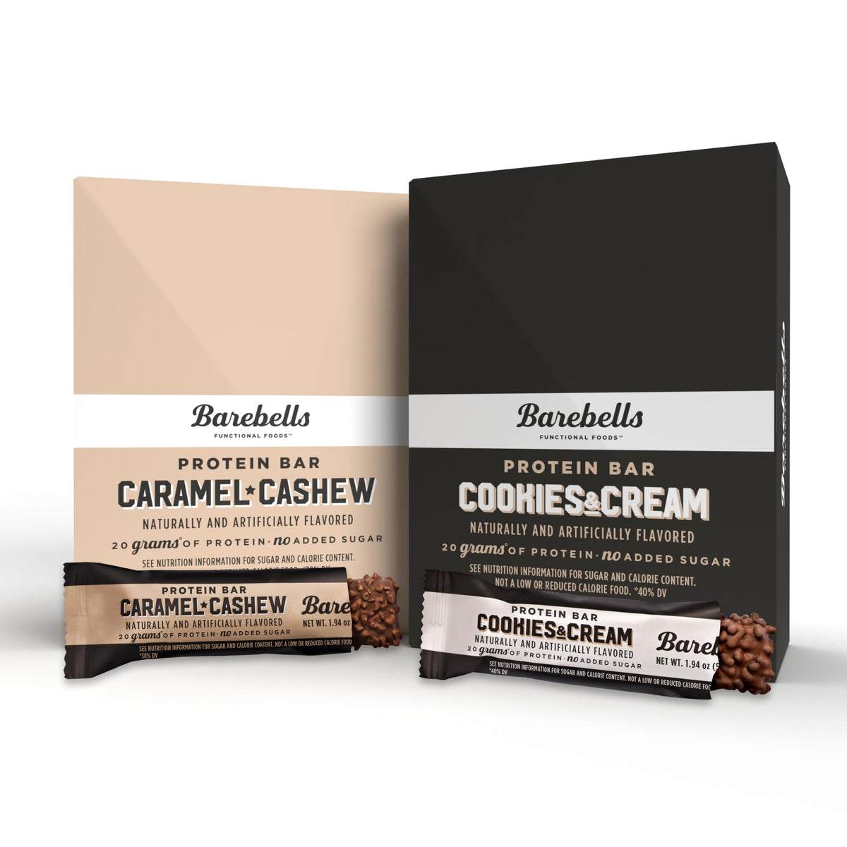 Barebells Protein Bar Variety Pack, Caramel Cashew & Cookies & Cream