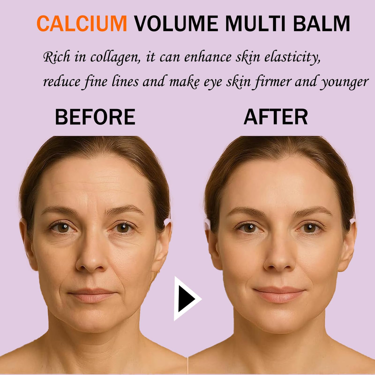 2 Pcs Calcium Multi Balm, Calcium Volume Multi Balm – Korean Collagen Moisturizing Stick for Anti-Aging, Hydrating & Firming Treatment with Vitamin E – Suitable for Eyes, Face, Neck, All Skin Types