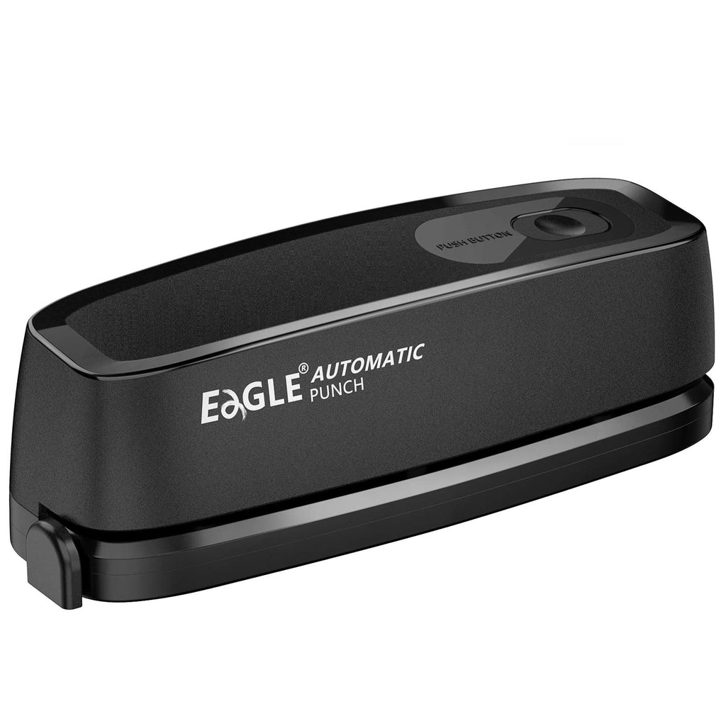 Eagle Electric 3-Hole Punch, 20-Sheet Capacity for 3-Ring Binders, Black