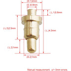 Buy now Yibuy 100 Piece Gold Plated PCB Probes Pattern die Part Pin Pogo Pin 1mm Pin at indiglob india