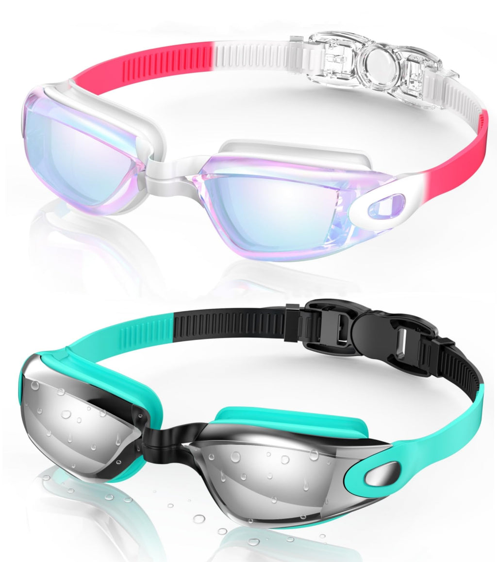 Buy now Aegend Swim Goggles, 2 Pack Swimming Goggles No Leaking Adult Men Women Youth at indiglob india