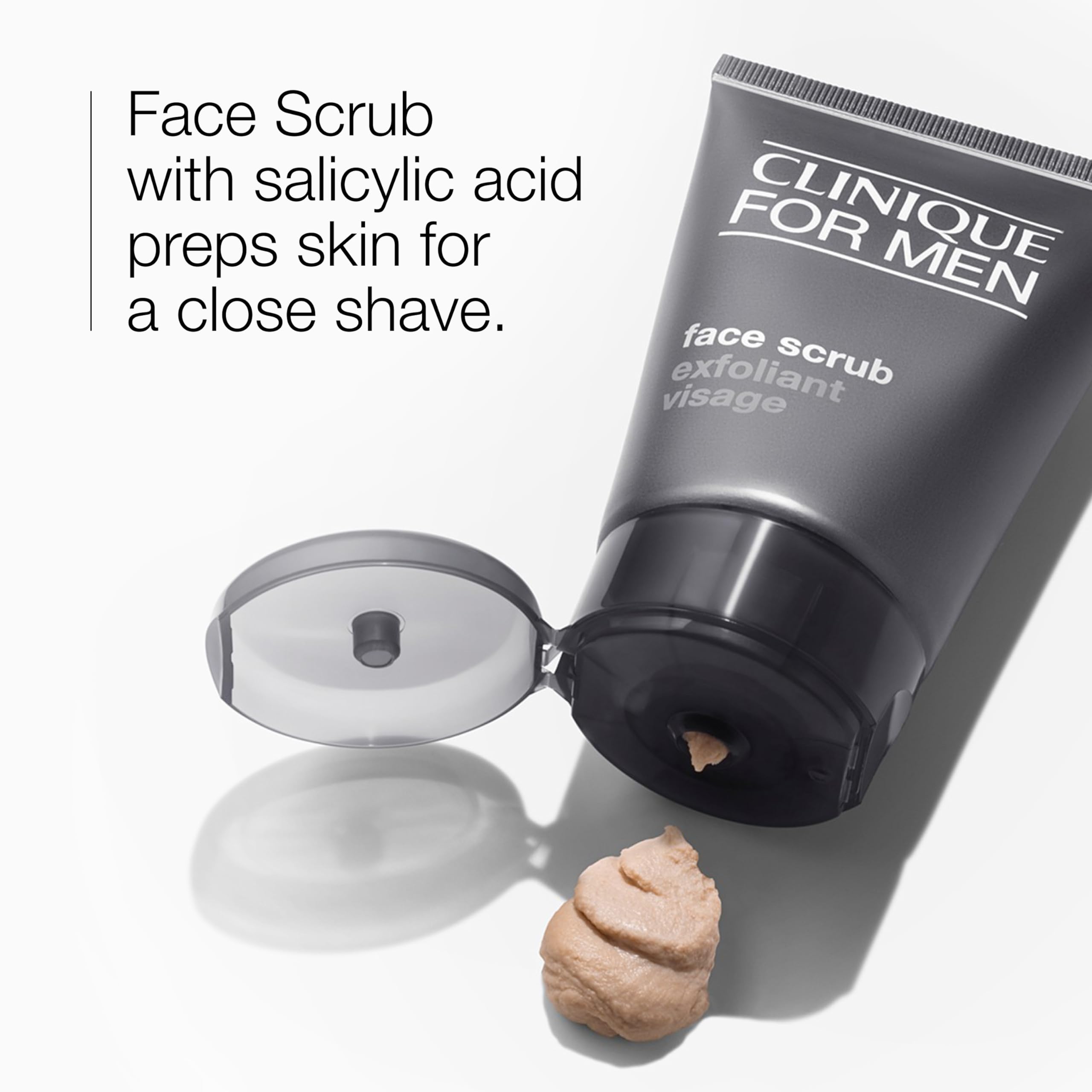 Buy now Clinique For Men Exfoliating + Cleansing Face Scrub With Salicylic Acid With Silica | Gentle For Daily Use | Preps For Shaving | For All Skin Types, 3.4 Fl Oz at indiglob india