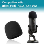 Buy now YOUSHARES 2PCS Blue Yeti Pop Filter for Blue Yeti Microphone, Yeti Foam Windscreen with Dead Cat Blue Yeti Mic Cover for Yeti Mic and Blue Yeti Pro USB Microphone at indiglob india
