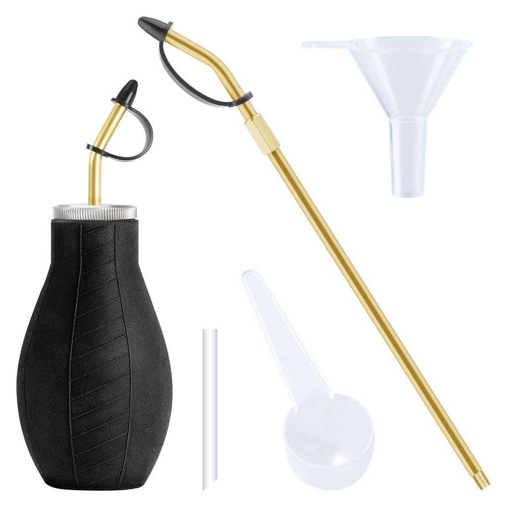 Powder Duster,Diatomaceous Earth Applicator, Large Bulb Duster with Long Metal Tube,Puffer Sprayer for Multi Purpose Indoor and Outdoor,for Organic Gardening Agricultural Supplies(1Pack)