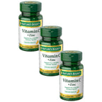 Nature's Bounty Vitamin C + Zinc, Vitamin Supplement, 60mg, 60 Tablets | Supports Immune Health