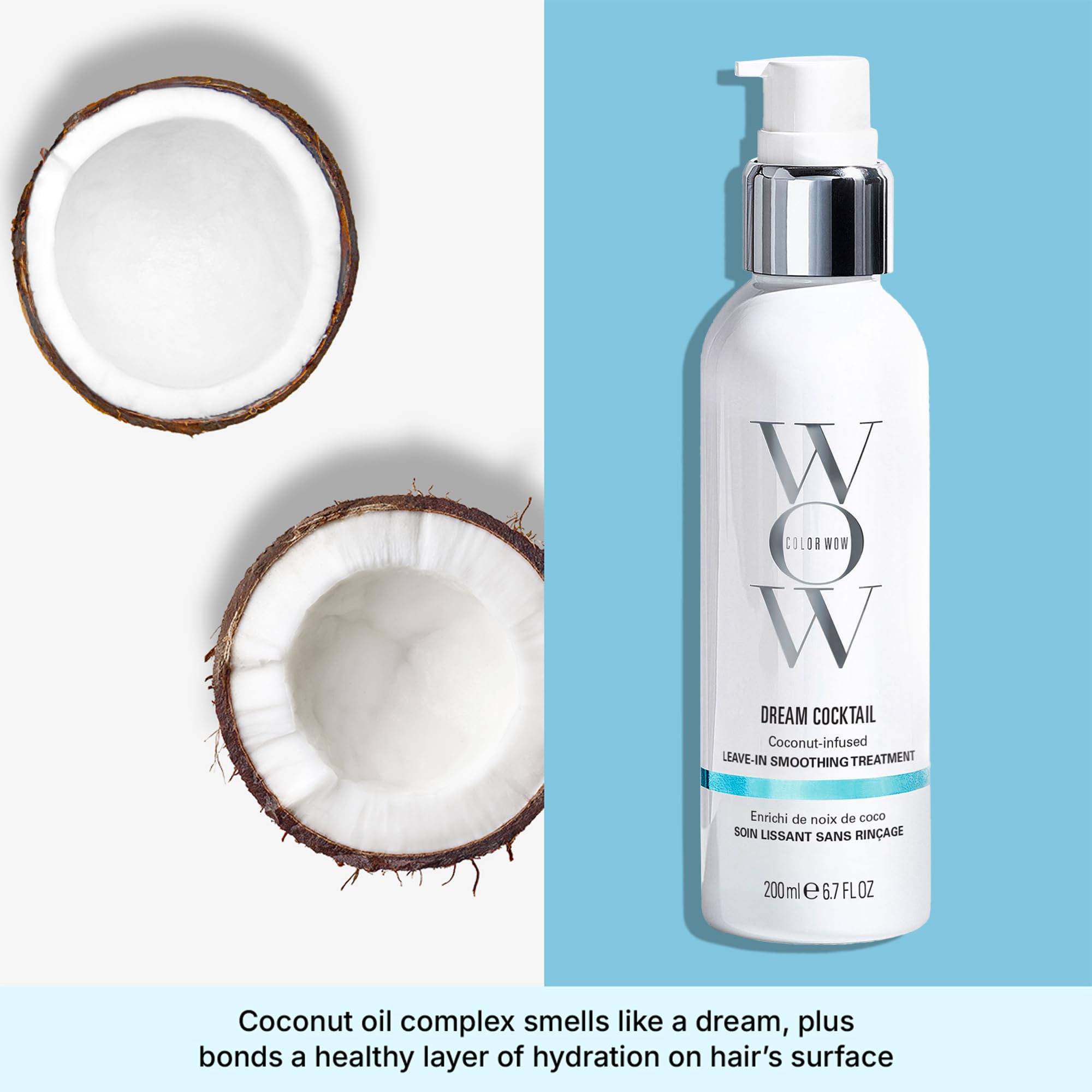 Buy now COLOR WOW Dream Cocktail Coconut Infused Leave-in Treatment â€“ Silky, Supple, Frizz-Free Hair | Blow Dry Boost + Heat Protectant at indiglob india