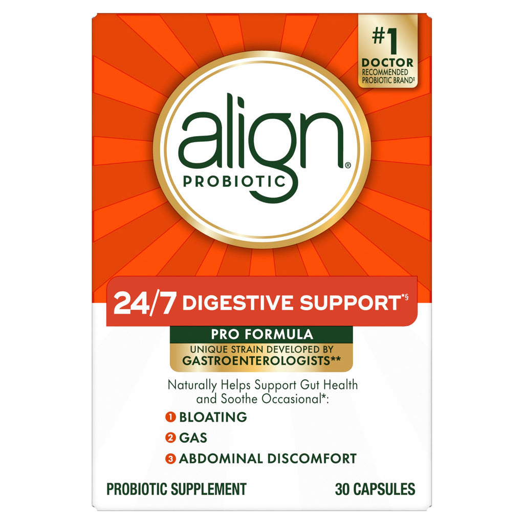 Align Probiotic, Pro Formula, Probiotics for Women and Men, Probiotics for Digestive Health, Men and Womens Probiotic Capsules Help Relieve Occasional Bloating & Gas*, 30 Capsules