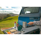 Stanley Wildfare Go 4-Piece Stainless Steel Two Cup Cook Set | 32 oz Pot and Lid with Fold & Lock Handle | 2 Stacking Cups | Camping Essentials for Your Camp Kitchen | BPA-Free | Shale + Charcoal
