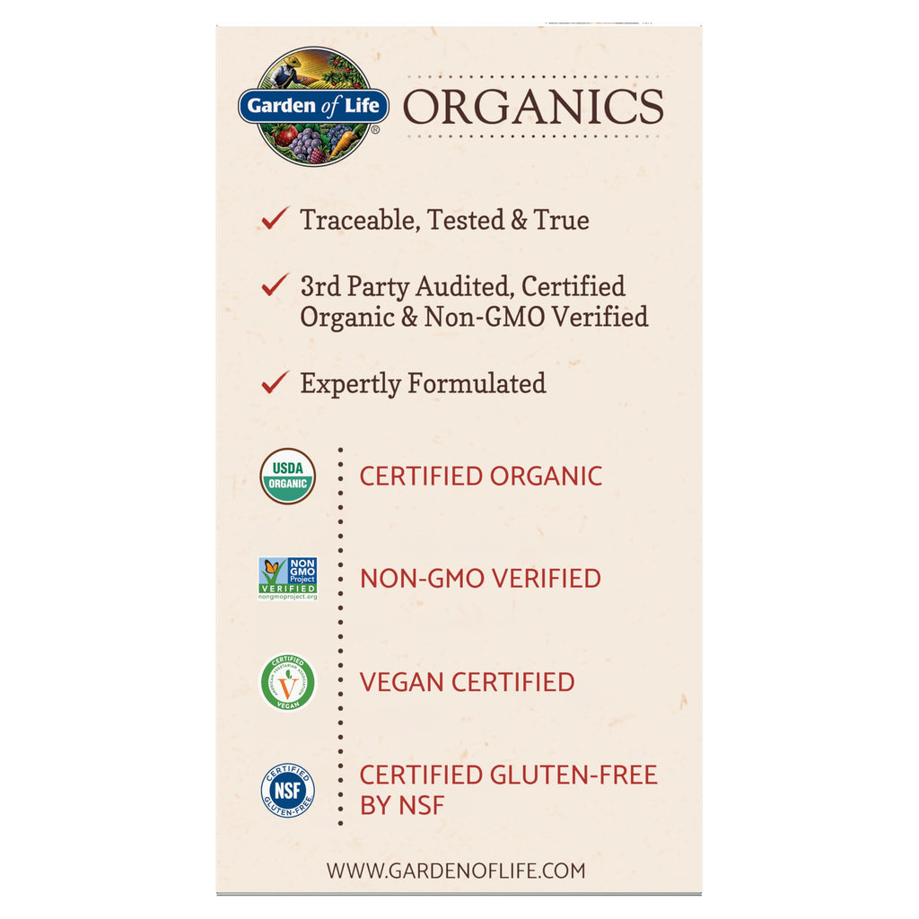 Garden of Life Organic Ashwagandha Supplement with Probiotics & Ginger - Stress, Mood & Energy Support, Vegan, Gluten Free, Non GMO, 2 Month Supply, 60 Tablets
