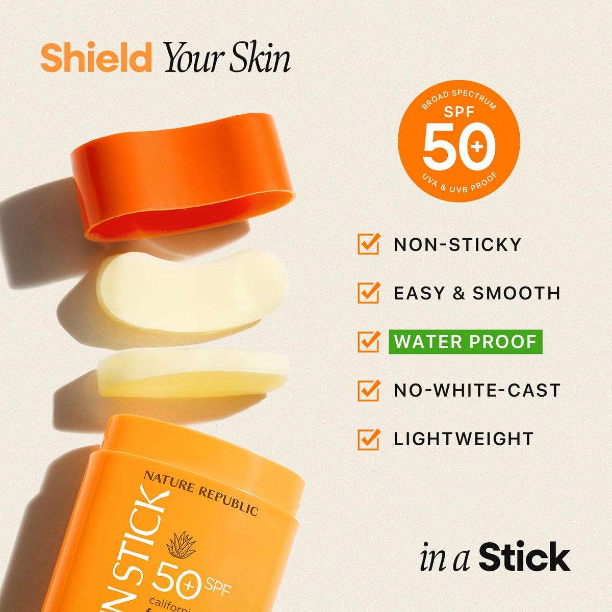 Nature Republic California Aloe Fresh Powdery Sun Stick SPF 50+