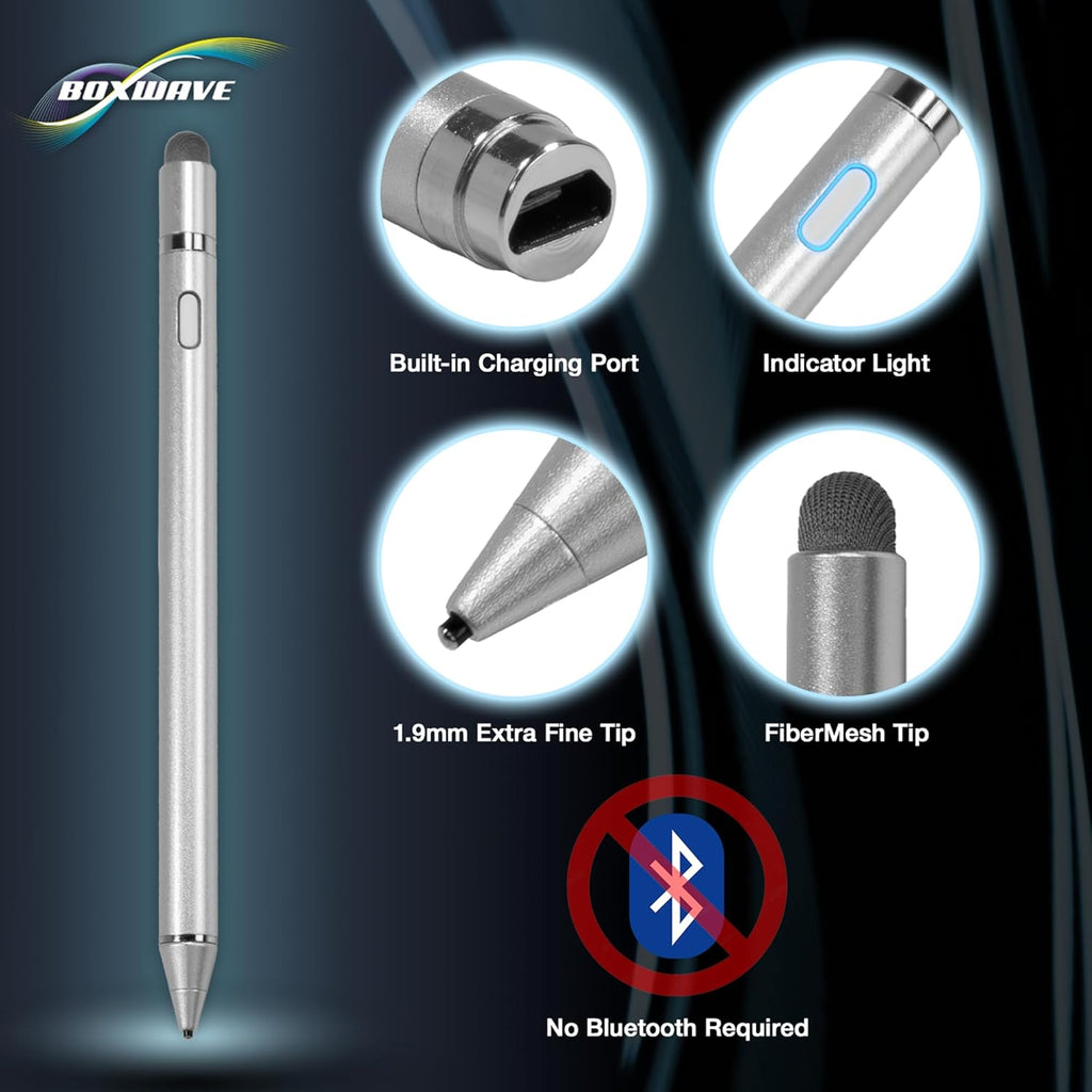 Buy now BoxWave Stylus Pen Compatible with Sony Ericsson W580i - AccuPoint Active Stylus, Electronic Stylus with Ultra Fine Tip - Metallic Silver at indiglob india