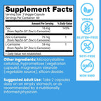 Doctor's Best PepZin GI, Zinc-L-Carnosine Complex for Men & Women - Zinc Carnosine Supplement Caps for Gut Health, Digestive Support, & Stomach Comfort, Vegan, Gluten Free - 120 Veg Capsules