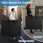 Buy now ZKOO Large Size Art Portfolio Bag, Light Weight Art Canvas Portfolio Case with Nylon Shoulder Strap, Carrying Storage Case for Artwork, Poster, Sketching, and Drawing (Compatible 24 * 36 Inch-Black) at indiglob india