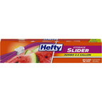 Buy now Hefty Slider Jumbo Storage Bags, 2.5 Gallon Size, 12 Count Jumbo - 12 Count at indiglob india