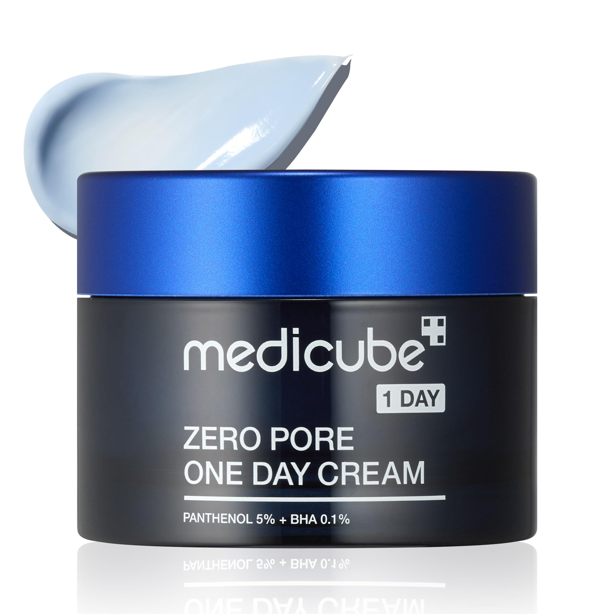 medicube Zero Pore One-Day Cream - Moisturizer for Pore & Oily Skin | Visible Pores & Excess Oil Care - Pore Refining with Panthenol, Salicylic Acid, and Niacinamide, Korean Skincare, 1.69 fl.oz