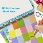 Index Tabs for The Bluebook 22nd Edition, Complete Book Tabs Set (Book not Included), 90 Color-Coded Tabs for Every Section, Laminated & Waterproof & Repositionable