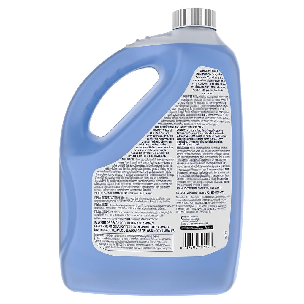 Buy now Windex Unscented Glass 1 gallon at indiglob india