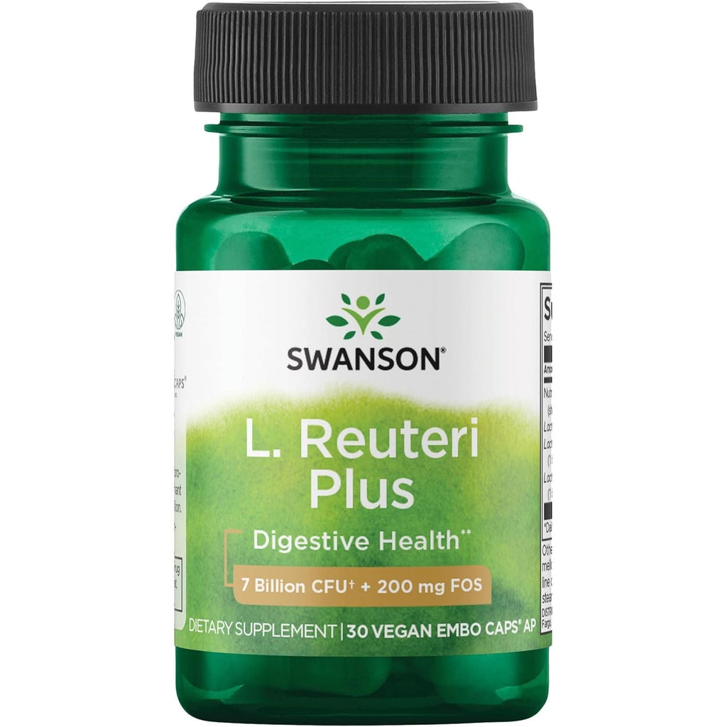 Buy now Swanson L. Reuteri Probiotic Plus w/L. Rhamnosus L. Acidophilus & FOS Prebiotic Digestive Support - Promotes Gut Health w/ 7 Billion CFU per Capsule - (30 Veggie Capsules) 30 Count (Pack of 1) at indiglob india