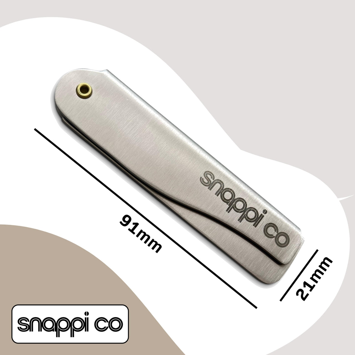 Snappi Co® Metal Folding Beard Comb | 304 Stainless Steel Pocket Comb for Men for Beard Grooming, Hair Styling & Moustache Care | Compact Flip Comb, Portable Mens EDC Accessories | Includes Gift Box