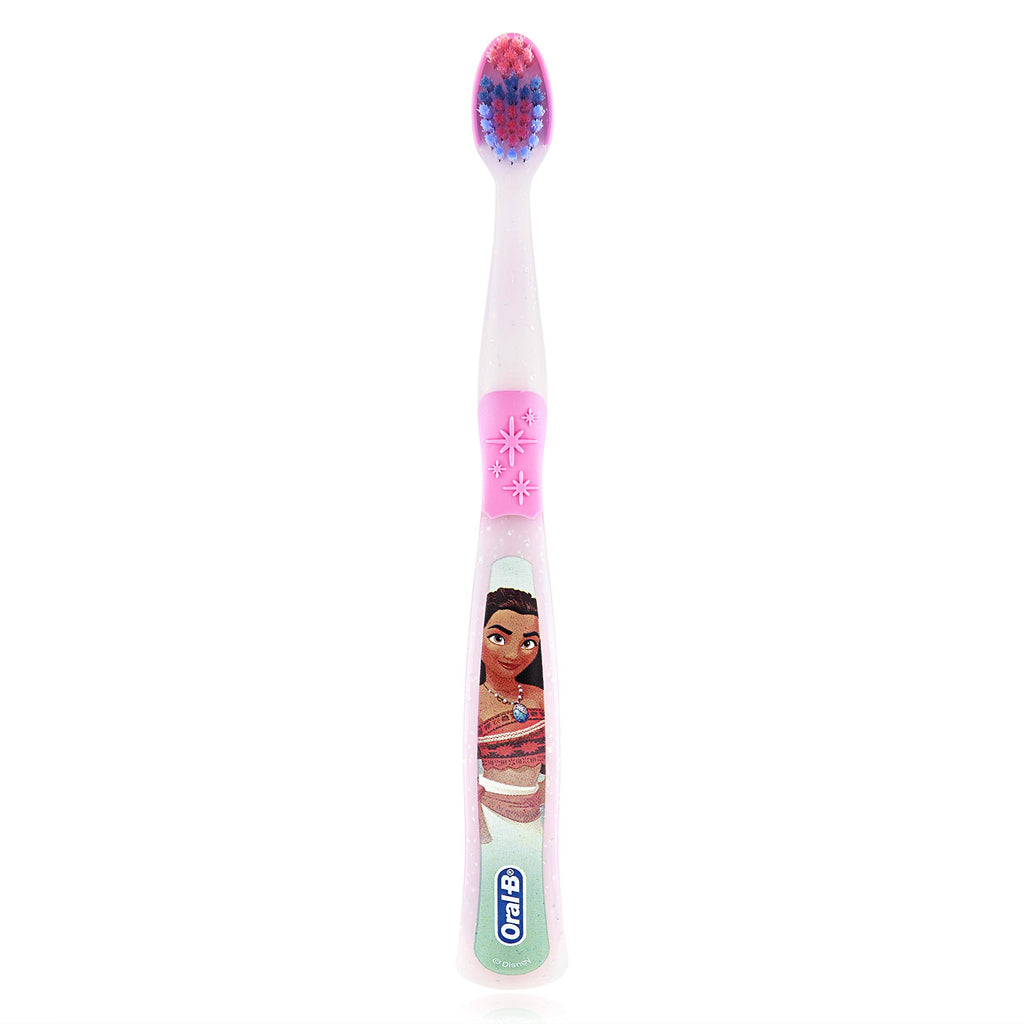 Buy now Oral-B New Princess Toothbrush for Little Girls, Children 3+, Extra Soft, Characters Vary - Pack of 6 (Characters Vary) at indiglob india