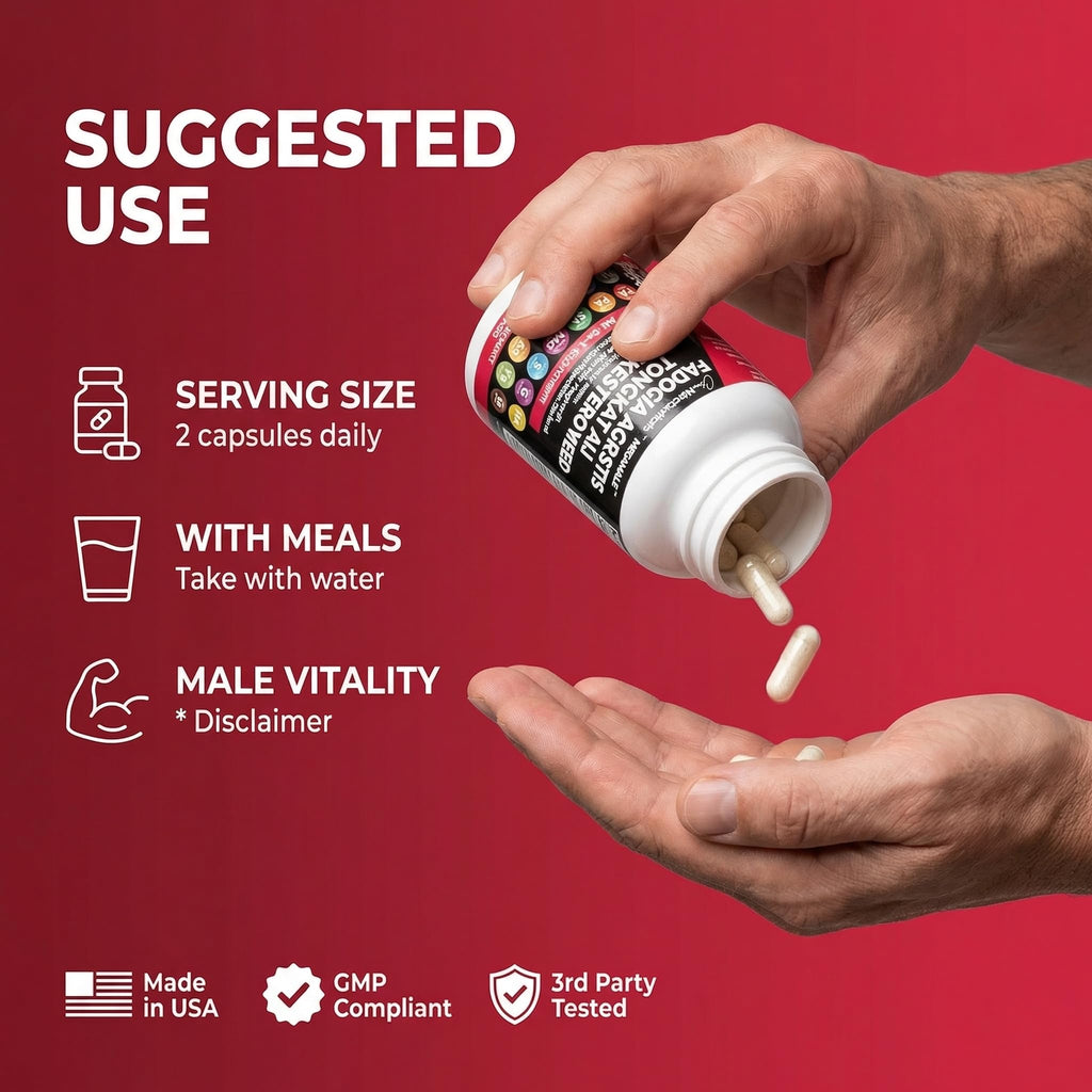 Clean Nutraceuticals Fadogia Agrestis Tongkat Ali Turkesterone Supplement with Horny Goat Weed, Saw Palmetto, Maca Root, Siberian Ginseng, Tribulus Terrestris, Fenugreek, Wild Yam - 60 Count