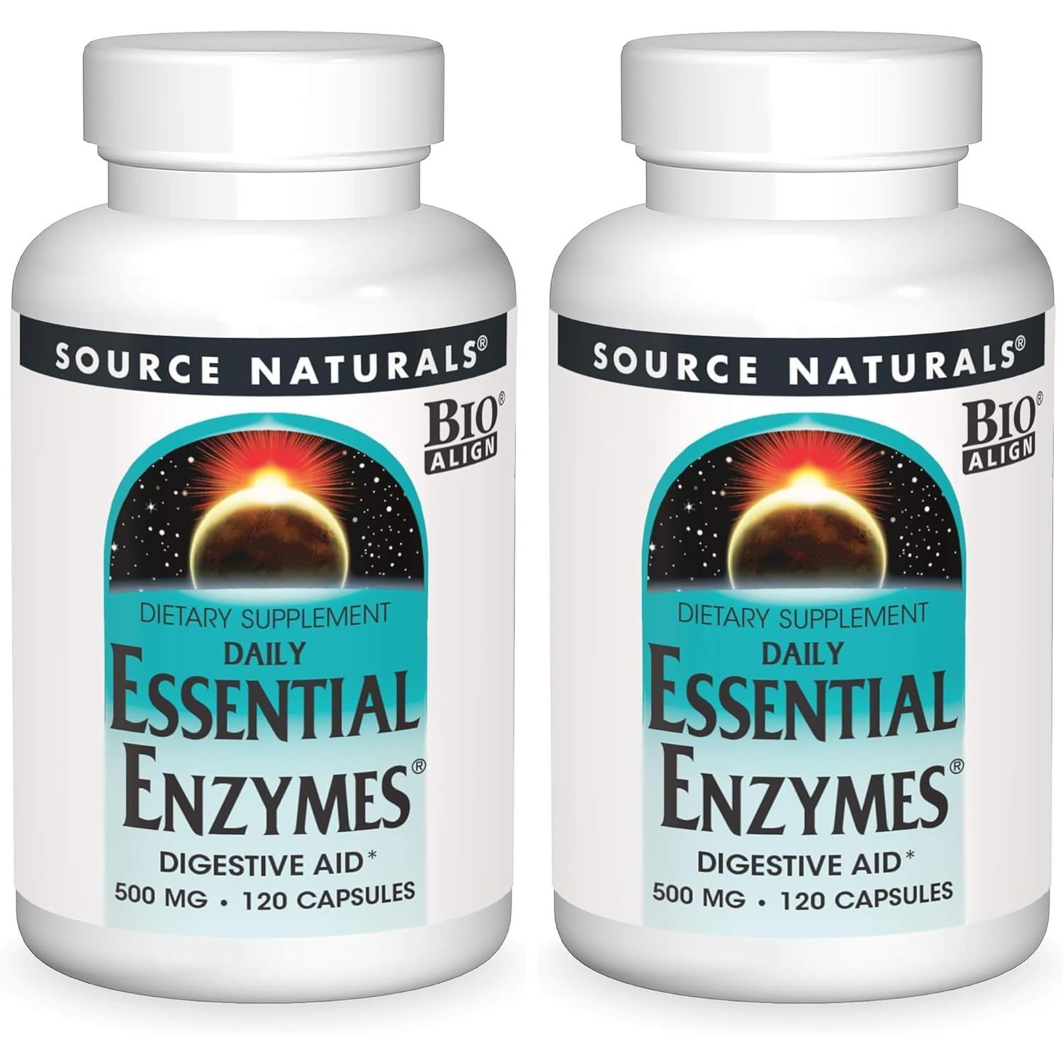 Buy now Source Naturals Essential Enzymes 500mg Bio-Aligned Multiple Enzyme Supplement Herbal Defense for Digestion, Gas, Constipation & Bloating Relief - Supports Immune System - 240 Capsules 120 Count (Pack of 2) at indiglob india