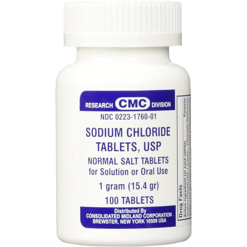 Buy now Sodium Chloride Tablets 1 Gm, USP Normal Salt Tablets - 100 Tablets at indiglob india