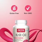 Buy now Jarrow Formulas Krill Oil - Phospholipid Omega-3 Complex with Astaxanthin - 60 Softgels - 30 Servings - Supports Lipid Management, Metabolism, Brain & Heart Health - EPA & DHA - Gluten Free - Non-GMO at indiglob india