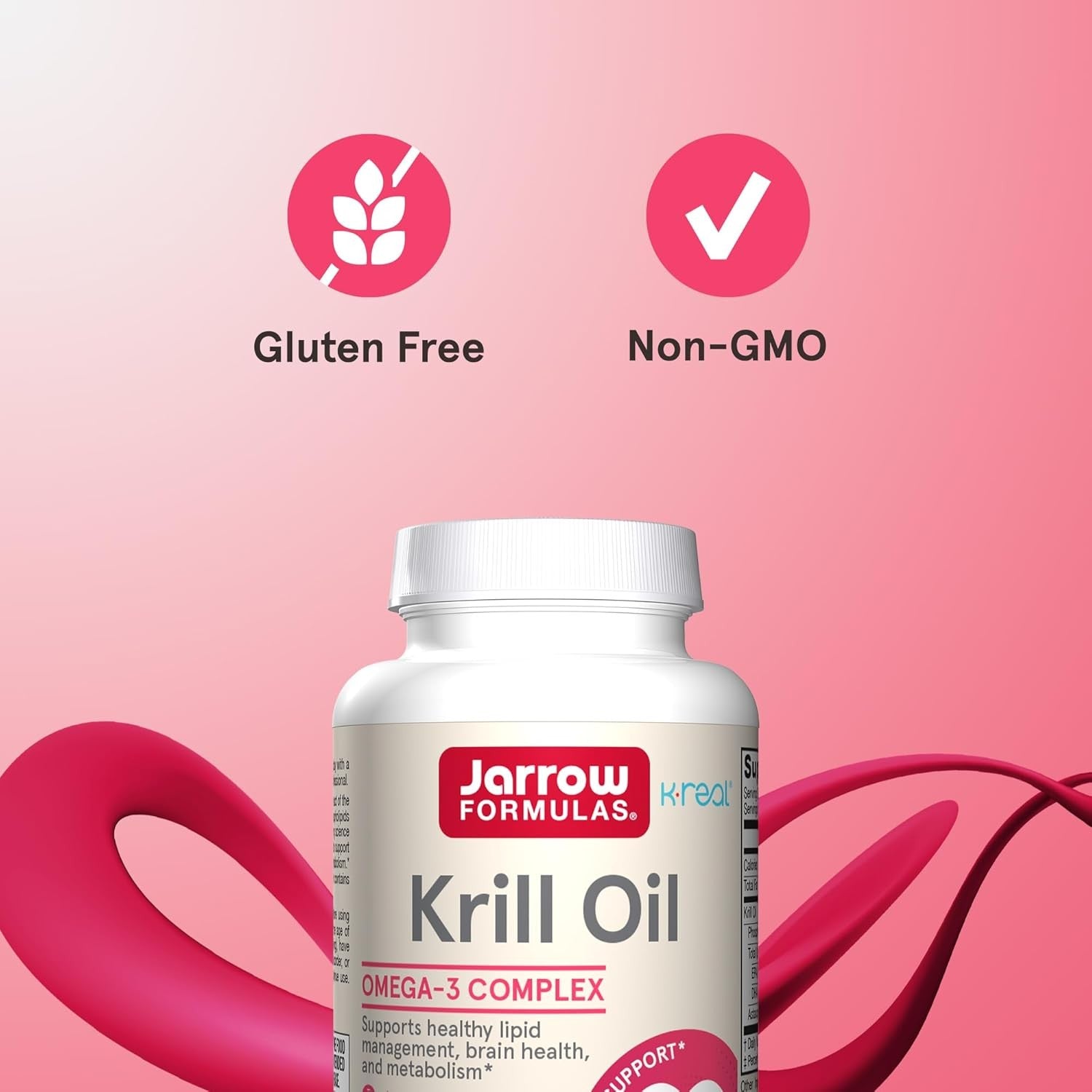 Buy now Jarrow Formulas Krill Oil - Phospholipid Omega-3 Complex with Astaxanthin - 60 Softgels - 30 Servings - Supports Lipid Management, Metabolism, Brain & Heart Health - EPA & DHA - Gluten Free - Non-GMO at indiglob india
