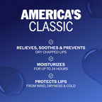 ChapStick Classic Original Americana Lip Balm with 24 Hour Moisture, 3-Pack
