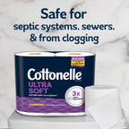 Cottonelle Ultra Soft Toilet Paper, 32 Family Mega Rolls=144 Regular Rolls