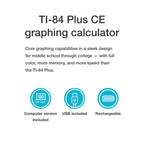 Texas Instruments TI-84 Plus CE Color Graphing Calculator, Black