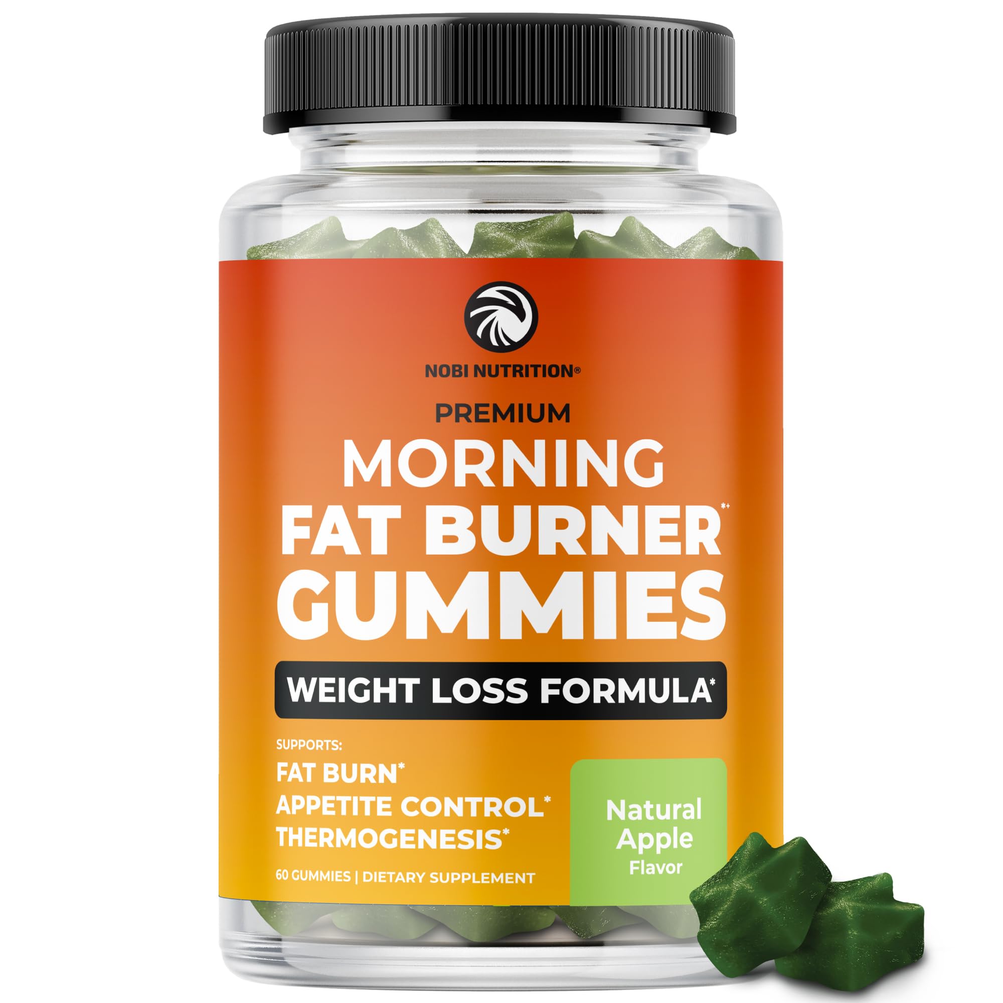 Night Time Fat Burner Gummies, Sleep Support and Weight Loss Supplement | Slimming Hunger Suppressant & Metabolism Booster, Shred Belly Fat While You Sleep, 60 Nighttime Diet Gummies for Women & Men