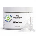 Premium Glycine Powder 250g | Amino Acids Supplement for Post Workout Muscle Recovery, Digestion, Sleep Aid + More - Vegan, Additive-Free, Third-Party Tested | Centenarius Nutrition