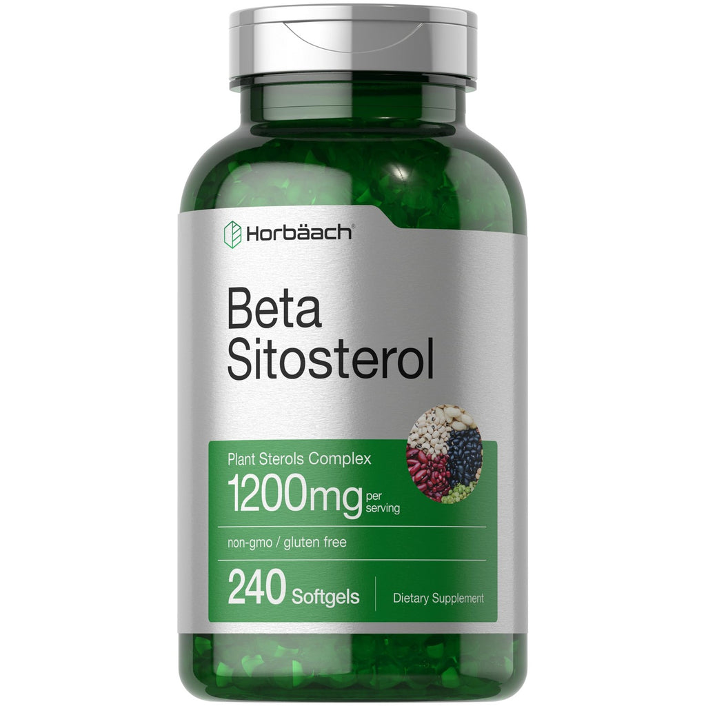 Horbäach Beta Sitosterol 1200mg | 240 Softgel Capsules | Mega Strength