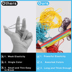 Large Rubber Bands Heavy Duty, 7 Inch, 100Pcs, Long Rubber Band