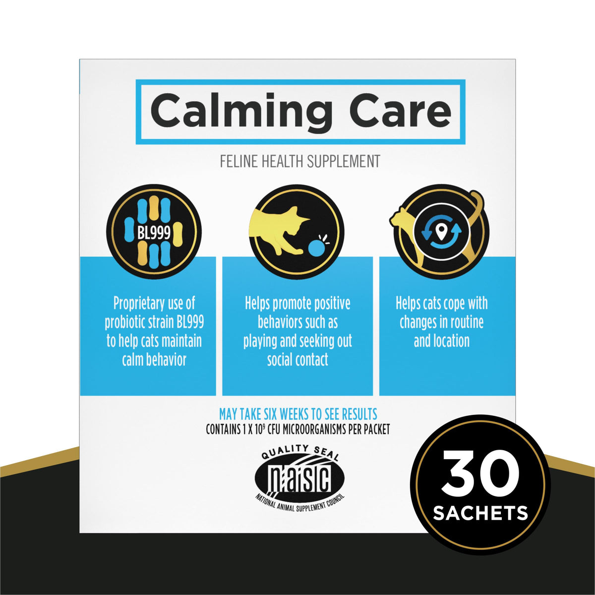 Purina Pro Plan Supplements Calming Care, Behavior Support for Cats, 30 ct