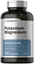 Horbäach Potassium Magnesium Supplement | 240 Capsules | Premium Quality