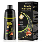KAISASA Black Hair Dye Shampoo 3 in 1,Hair Color Shampoo for Women and Men | Hair Dye Shampoo Covers Gray Hair