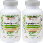 Quantum Health SuperLysine+ 1500mg L-lysine Immune Support 180 Tablets | Essential Amino Acid, Vitamin C, Echinacea, Licorice, Bee Propolis & Odorless Garlic, Daily Formula